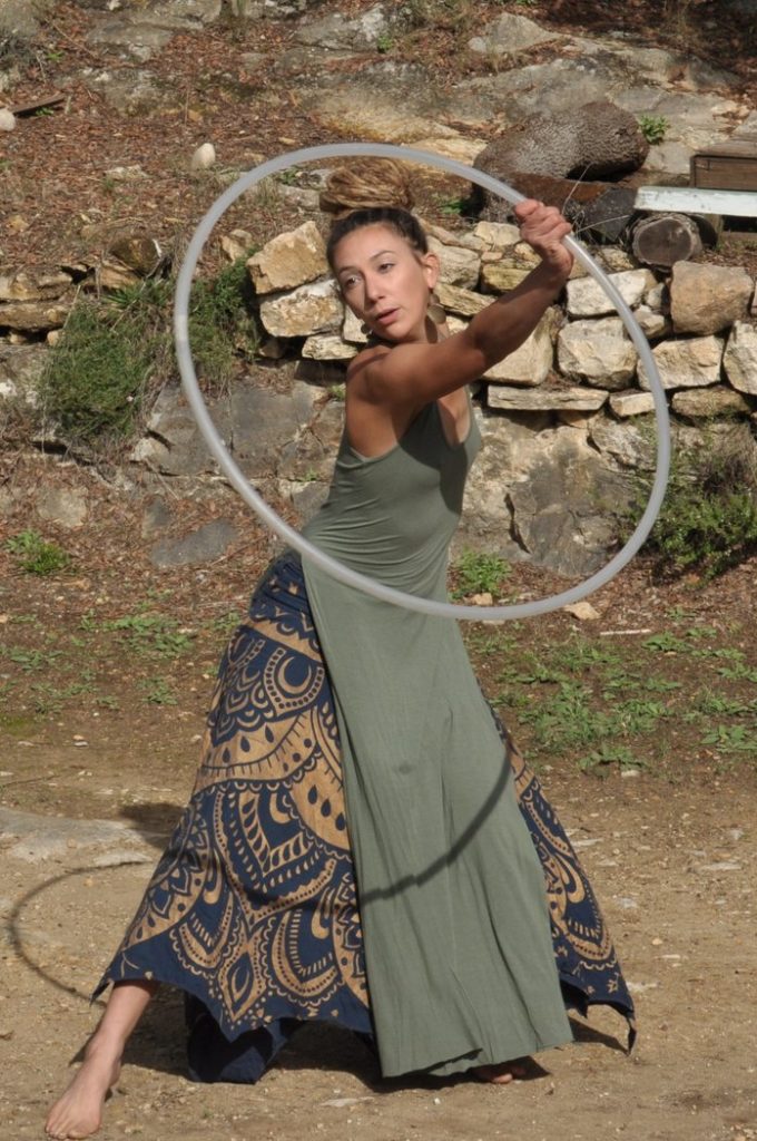Magali Brun en résidence au Renard Mesquin, sept 2020, photo Pierre Pujuguet