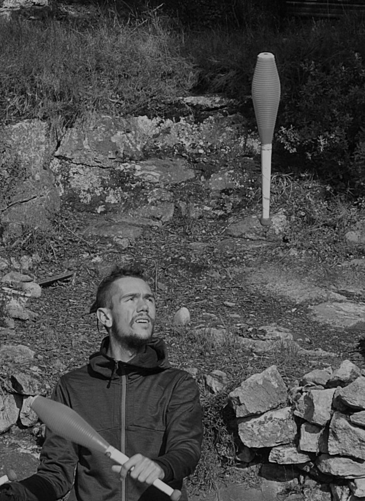 Léo Guilloux en résidence au Renard Mesquin, sept 2020 photo Pierre Pujuguet