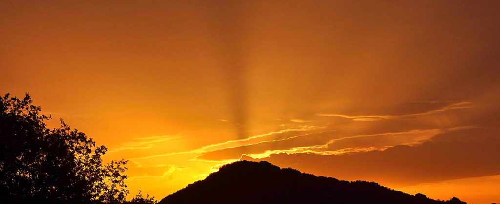 Lever de soleil, Carsan, Novembre 2020, photo de Pierre Pujuguet (Cliquez sur l'image pour l'agrandir)