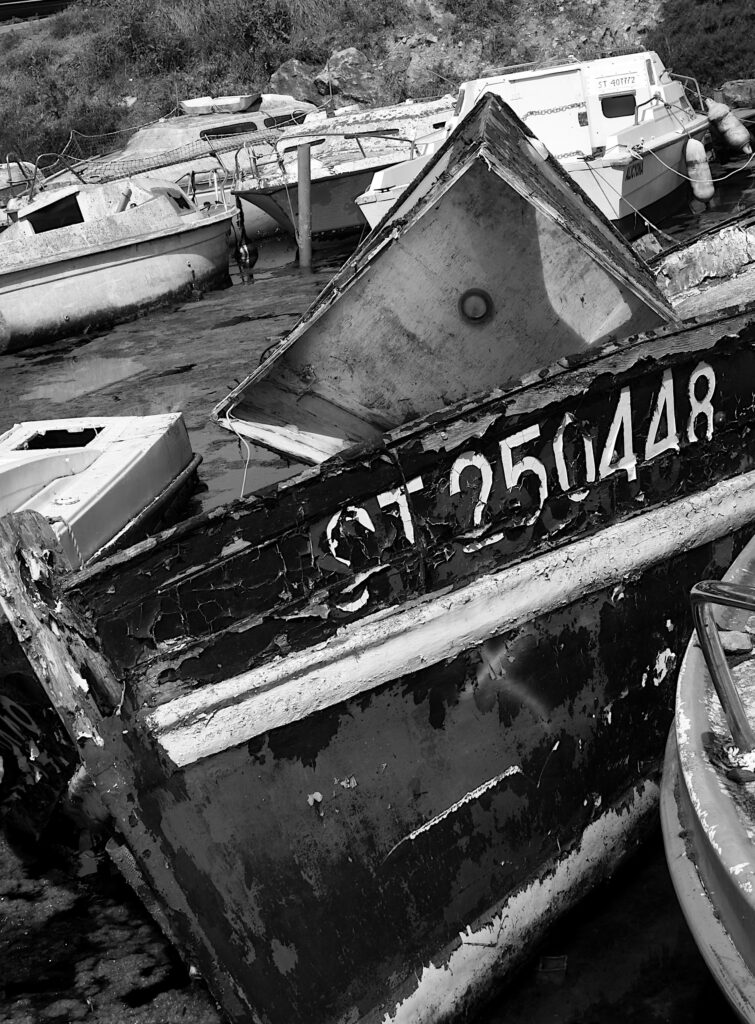 Quelques carcasses de barques à Balaruc le Vieux